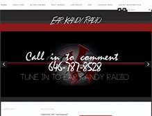 Tablet Screenshot of earkandyradio.com